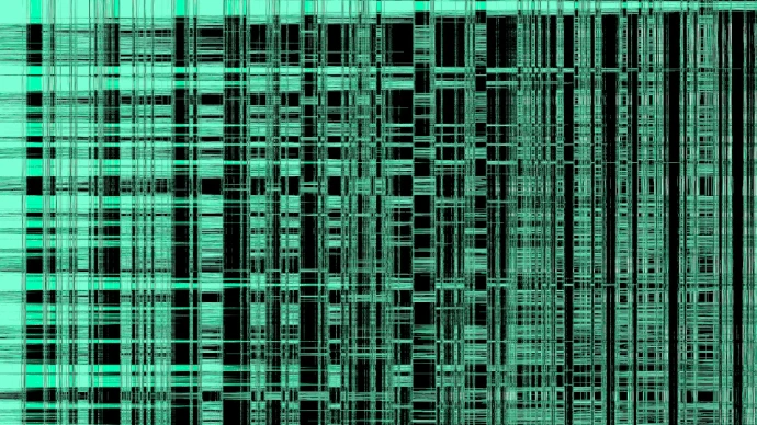 A green and black background with lines